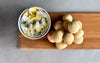 dough balls and baked camembert